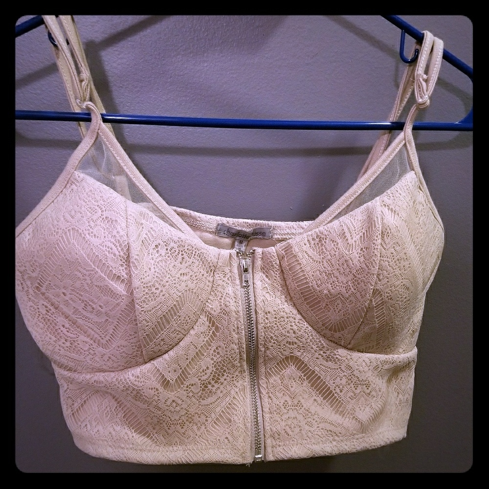 Charlotte russe zip up bralett